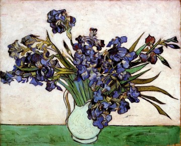 フラワーズ Painting - アイリスの花瓶 フィンセント・ファン・ゴッホ 印象派の花